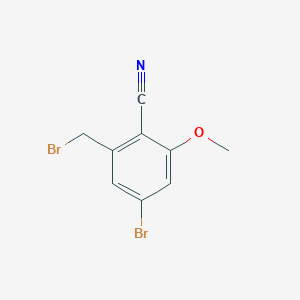 4-Bromo-2-(bromomethyl)-6-methoxybenzonitrile