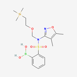 2-[N-(4,5-Dimethyl-3-isoxazolyl)-N-[[2-(trimethylsilyl)ethoxy]methyl]sulfamoyl]phenylboronic Acid