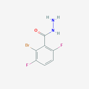 molecular formula C7H5BrF2N2O B13675493 2-Bromo-3,6-difluorobenzohydrazide 