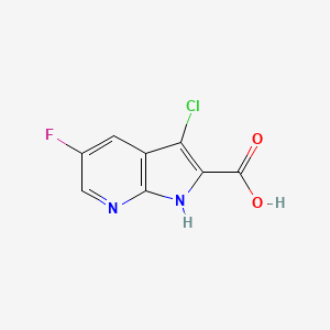 3-Chloro-5-fluoro-1H-pyrrolo[2,3-b]pyridine-2-carboxylic acid