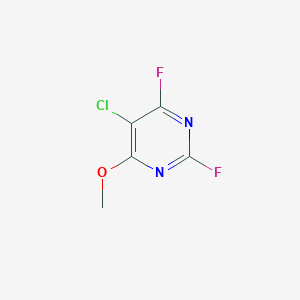 molecular formula C5H3ClF2N2O B1367567 5-氯-2,4-二氟-6-甲氧基嘧啶 CAS No. 27265-89-0