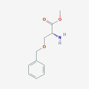 molecular formula C11H15NO3 B1367569 (2R)-3-benzyloxy-2-aminopropanoic acid methyl ester CAS No. 84907-81-3