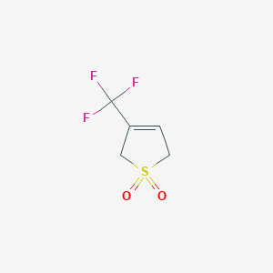 molecular formula C5H5F3O2S B1367570 3-(Trifluoromethyl)-2,5-dihydrothiophene 1,1-dioxide 