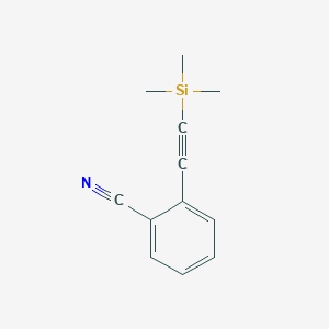 molecular formula C12H13NSi B1367576 2-[(三甲基甲硅烷基)乙炔基]苯甲腈 CAS No. 97308-62-8
