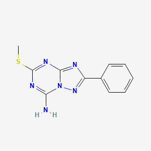 5-(Methylthio)-2-phenyl-[1,2,4]triazolo[1,5-a][1,3,5]triazin-7-amine