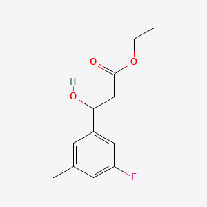 Ethyl 3-(3-fluoro-5-methylphenyl)-3-hydroxypropanoate