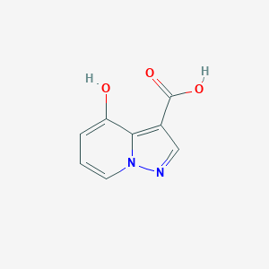 molecular formula C8H6N2O3 B13675785 4-Hydroxypyrazolo[1,5-a]pyridine-3-carboxylic acid 