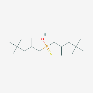 molecular formula C16H35OPS B136758 Phosphinothioic acid, bis(2,4,4-trimethylpentyl)- CAS No. 132767-86-3