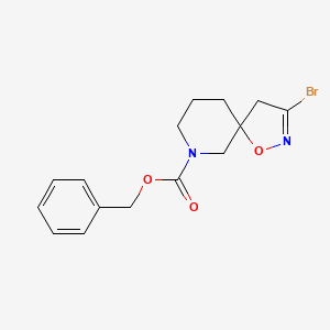 molecular formula C15H17BrN2O3 B13675823 3-Bromo-7-Cbz-1-oxa-2,7-diazaspiro[4.5]dec-2-ene 