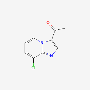 molecular formula C9H7ClN2O B13675838 3-Acetyl-8-chloroimidazo[1,2-a]pyridine 