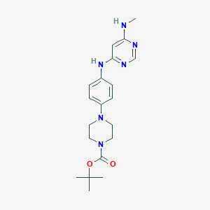 N4-[4-(4-Boc-1-piperazinyl)phenyl]-N6-methylpyrimidine-4,6-diamine