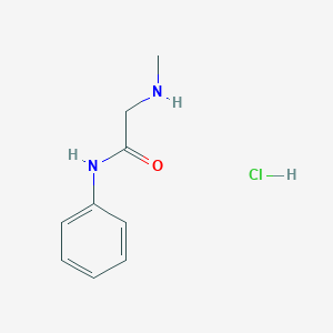 molecular formula C9H13ClN2O B1367586 2-(methylamino)-N-phenylacetamide hydrochloride CAS No. 60565-45-9