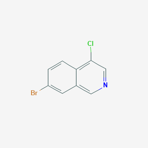 molecular formula C9H5BrClN B13675896 7-Bromo-4-chloroisoquinoline 