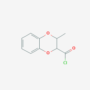 molecular formula C10H9ClO3 B1367592 3-Methyl-2,3-dihydro-1,4-benzodioxine-2-carbonyl chloride CAS No. 99184-03-9