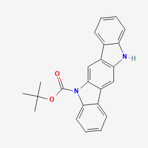 molecular formula C23H20N2O2 B13675935 5-Boc-5,11-dihydroindolo[3,2-b]carbazole 