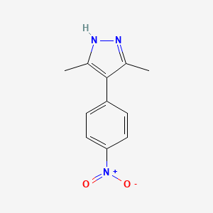 3,5-dimethyl-4-(4-nitrophenyl)-1H-pyrazole