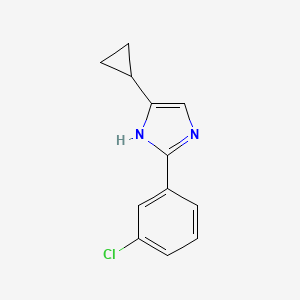 4-Cyclopropyl-2-(3-chloro-phenyl) imidazole