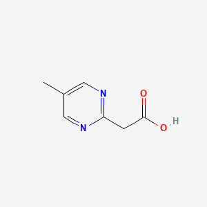 molecular formula C7H8N2O2 B13675987 2-(5-Methylpyrimidin-2-yl)acetic acid 