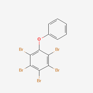 molecular formula C12H5Br5O B1367599 2,3,4,5,6-Pentabromodiphenyl ether CAS No. 189084-65-9