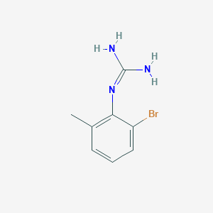 molecular formula C8H10BrN3 B13676043 1-(2-Bromo-6-methylphenyl)guanidine 