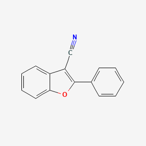 molecular formula C15H9NO B13676045 2-Phenylbenzofuran-3-carbonitrile 