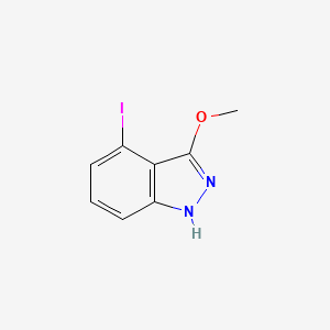 molecular formula C8H7IN2O B13676047 4-Iodo-3-methoxy-1H-indazole 