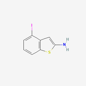 molecular formula C8H6INS B13676070 4-Iodobenzo[b]thiophen-2-amine 