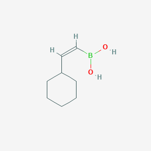 molecular formula C8H15BO2 B13676098 (Z)-(2-Cyclohexylvinyl)boronic acid 