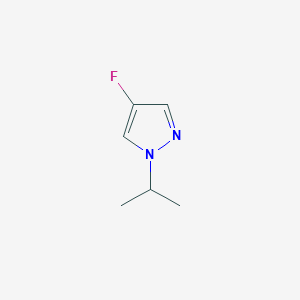 molecular formula C6H9FN2 B13676146 4-Fluoro-1-isopropyl-1H-pyrazole 