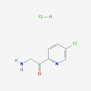 molecular formula C7H8Cl2N2O B13676162 2-Amino-1-(5-chloropyridin-2-yl)ethanone Hydrochloride 