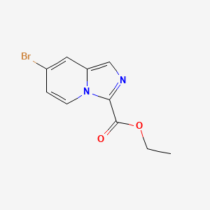 molecular formula C10H9BrN2O2 B13676184 Ethyl 7-bromoimidazo[1,5-a]pyridine-3-carboxylate 