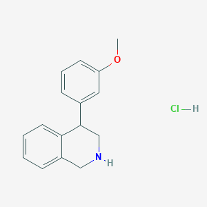 molecular formula C16H18ClNO B1367621 4-(3-Methoxyphenyl)-1,2,3,4-tetrahydroisoquinoline hydrochloride 
