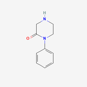 molecular formula C10H12N2O B1367625 1-苯基哌嗪-2-酮 CAS No. 90917-86-5