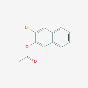 molecular formula C12H9BrO2 B13676387 3-Bromo-2-naphthyl Acetate 