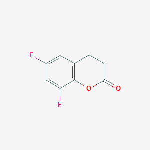 molecular formula C9H6F2O2 B13676415 6,8-Difluorochroman-2-one 