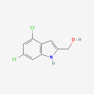 molecular formula C9H7Cl2NO B13676455 (4,6-Dichloro-1H-indol-2-yl)methanol 