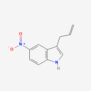 molecular formula C11H10N2O2 B13676471 3-Allyl-5-nitro-1H-indole 