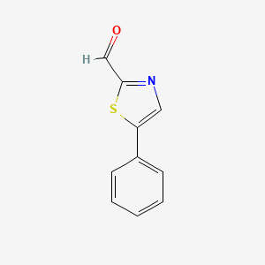 molecular formula C10H7NOS B1367665 5-Phenyl-1,3-thiazole-2-carbaldehyde CAS No. 862494-59-5