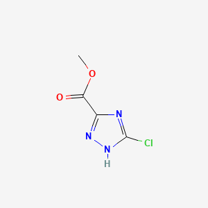 molecular formula C4H4ClN3O2 B1367669 甲基3-氯-1H-1,2,4-三唑-5-羧酸甲酯 CAS No. 21733-05-1