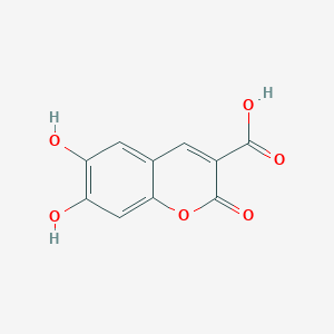 molecular formula C10H6O6 B1367670 6,7-Dihydroxycoumarin-3-carboxylic Acid CAS No. 84738-35-2