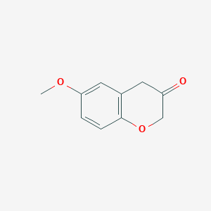 molecular formula C10H10O3 B1367674 6-甲氧基色满-3-酮 CAS No. 76322-25-3