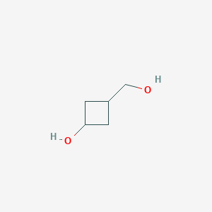 molecular formula C5H10O2 B1367685 3-(羟甲基)环丁醇 CAS No. 112623-19-5