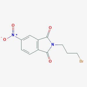 molecular formula C11H9BrN2O4 B136769 2-(3-溴丙基)-5-硝基异吲哚啉-1,3-二酮 CAS No. 140715-56-6