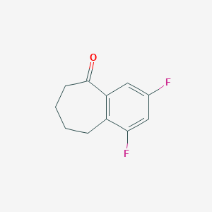 1,3-difluoro-6,7,8,9-tetrahydro-5H-benzo[7]annulen-5-one