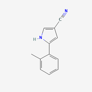 5-(2-methylphenyl)-1H-pyrrole-3-carbonitrile