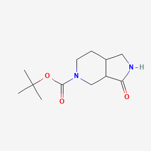 5-Boc-hexahydro-1H-pyrrolo[3,4-c]pyridin-3(2H)-one