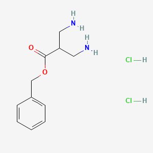 Benzyl 3-amino-2-(aminomethyl)propanoate dihydrochloride