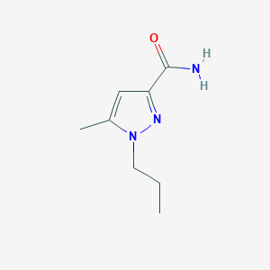 molecular formula C8H13N3O B1367698 5-methyl-1-propyl-1H-pyrazole-3-carboxamide CAS No. 956935-39-0