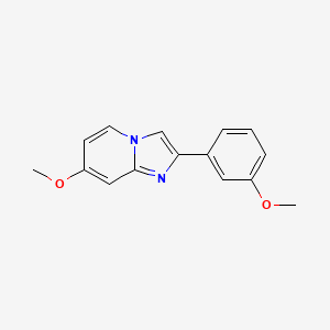 molecular formula C15H14N2O2 B13677000 7-Methoxy-2-(3-methoxyphenyl)imidazo[1,2-a]pyridine 