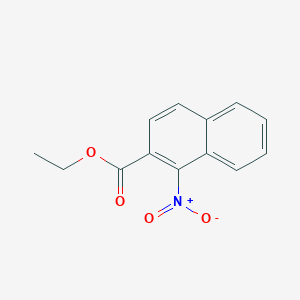 molecular formula C13H11NO4 B13677015 Ethyl 1-nitro-2-naphthoate 